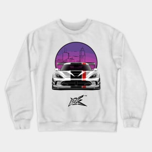 srt viper acr white Crewneck Sweatshirt